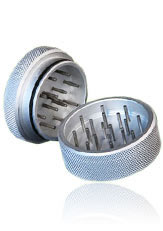 metallic plain herb grinder