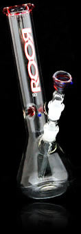 mini roor bongs glass red